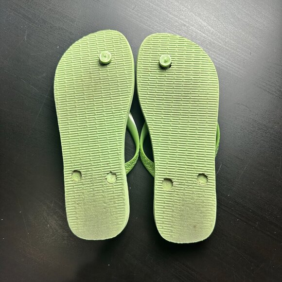 HAVAIANAS Lime Green Classic Flip Flops Size 6 - Picture 3 of 7